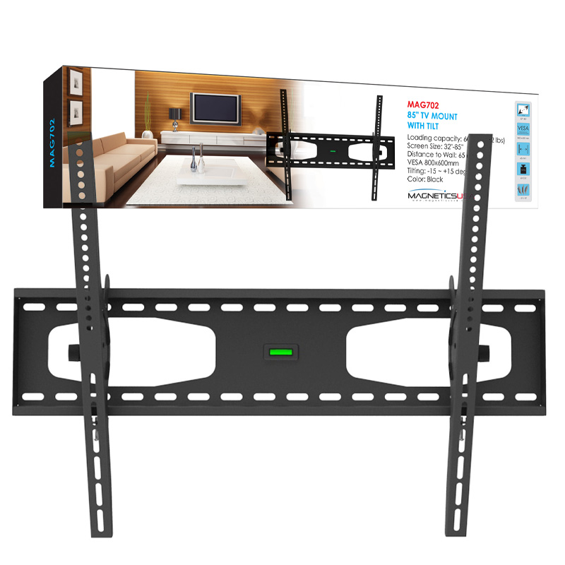 MAGNETICS USA IMP-MAG-702 TV WALL MOUNT W/ TILT SIDE LOADING 32-85