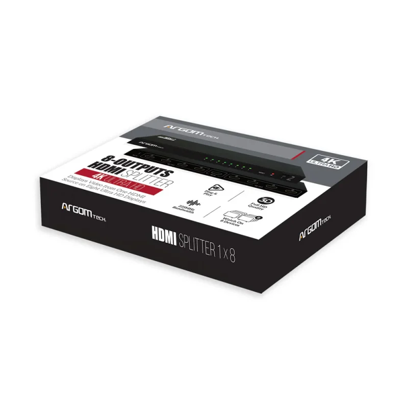 Argom 8-Channel HDMI Splitter 4K HD