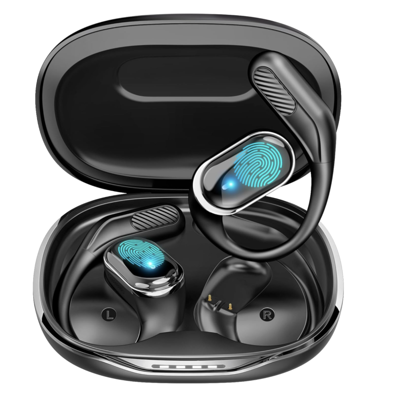 Wireless Earbuds Translation Earbuds Real Time with 144 Languages, OWS 3 in 1 Translation Headphones with HD Sound, Long-Lasting Battery Bluetooth Headphones for Sports/Learning/Music, Black