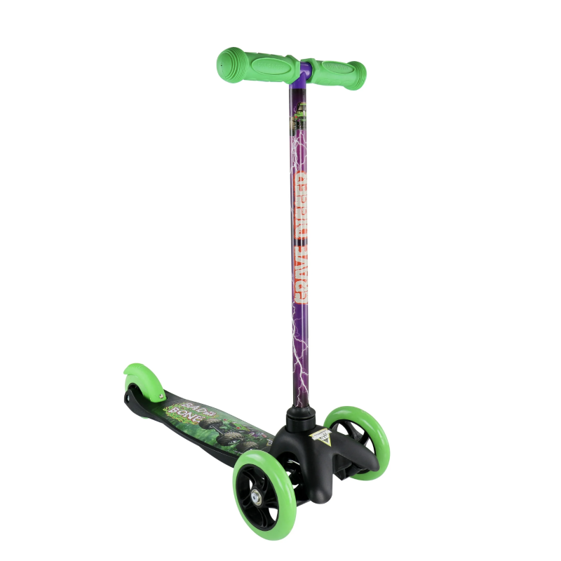 AST482138G-GRN 3 WHEEL TILT SCOOTER MONSTER JAM