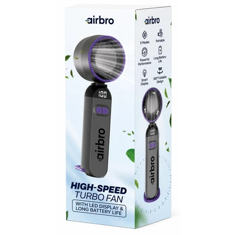 Airbro FHH1100GRY Handheld Turbine Fan - Gray